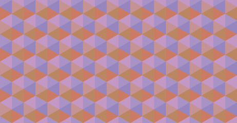 Polygonal pattern. Mosaic Background Creative Design. Abstract Background with triangles 3d Geometric seamless pattern. Hexagon. Colorful texture. Light Gradient Low poly style Pastel Pink Blue Orange