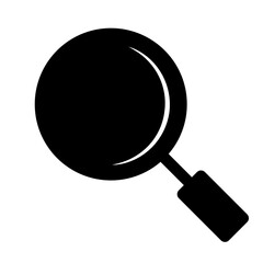 Silhouette search icon