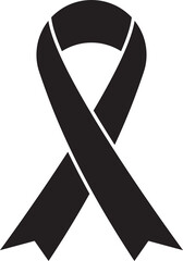 black awareness ribbon