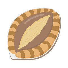 あわびのイラスト
