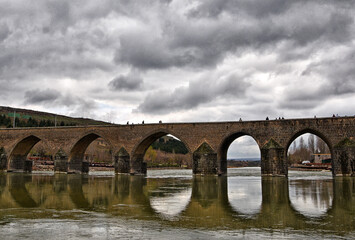 old bridge over the river