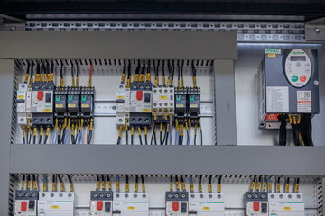 panel with cables