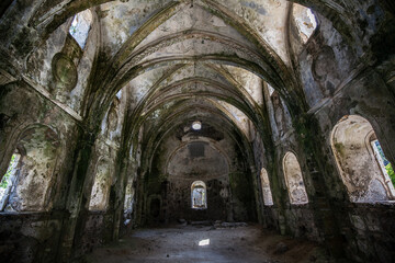 Fototapeta na wymiar The ancient church at Karakoy, it's known as 