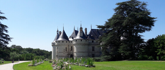 Château de Chaumont sur Loire pendant le festival des jardins. Val de Loire - France