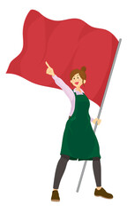 リテール販売スタッフ　キャンペーン・イベント告知・店頭POP等で使えるイラスト素材