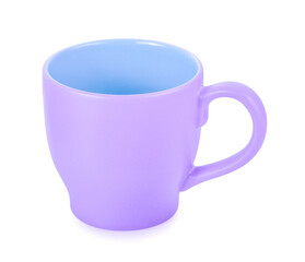 empty mug isolated on white background.
