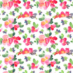 Obraz premium Watercolor floral pattern