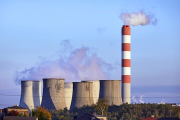 Elektrownia węglowa w Polsce - obrazy, fototapety, plakaty