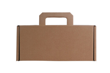 A cardboard container with a handle. Eco-friendly Reusable Packing Box
