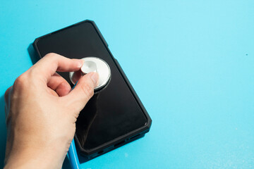 stethoscope and drug for patient, pills medicine capsule for health care in hospital, medical and treatment insurance