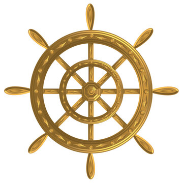 Goldenes Steuerrad