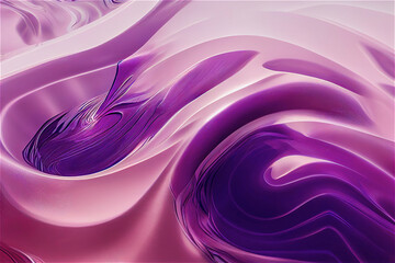 3D rendering of Abstract illustration in pastel pinks