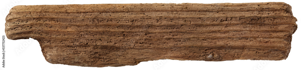 Wall mural High resolution driftwood plank (PNG)