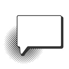 Naklejka premium Retro empty comic speech bubble.