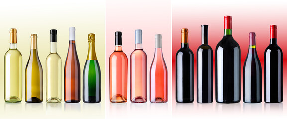 verschiedene Weinflaschen 