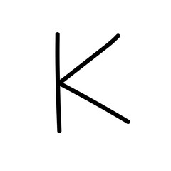 doodle alphabet abcd hand drawn