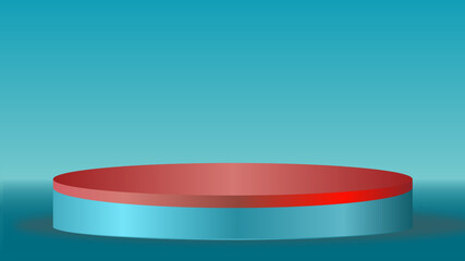 Product display podium on  background