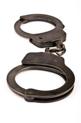 pair of handcuffs, isolated 