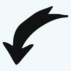 Black arrow icon vector EPS- 10