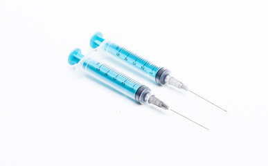 syringe isolated on white