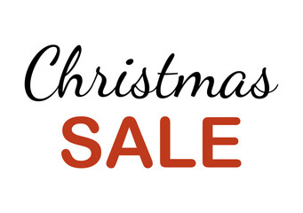 Christmas sale. Vector ink lettering. Modern calligraphy style.	