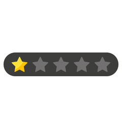 Feedback concept. Five stars rating