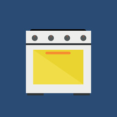 Electric kitchen oven, illustration, vector