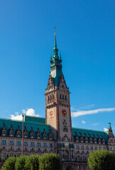 Rathaus in Hamburg . Renaissance architecture town hall