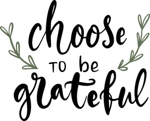 Thanksgiving lettering hand drawn phrase