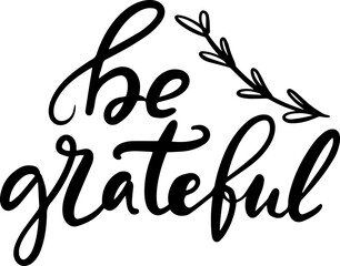 Thanksgiving lettering hand drawn phrase