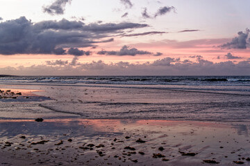 Sunset in Famara Beach - Lanzarote - Canary Islands
