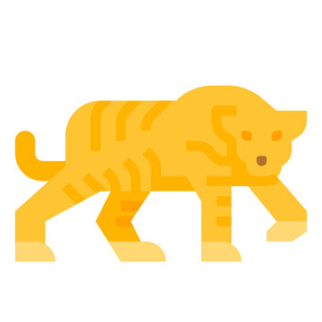 Tiger Flat Icon