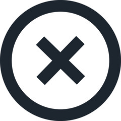 Cross symbol icon.