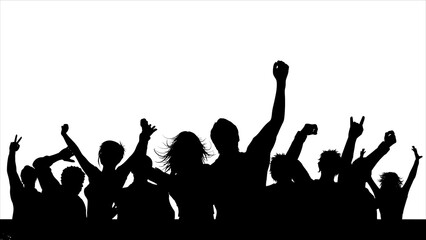 art illustration abstract background silhouette symbol youth day logo icon of young dance party freedom