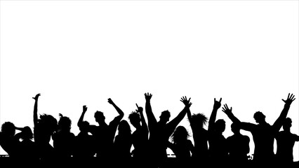 art illustration abstract background silhouette symbol youth day logo icon of young dance party freedom