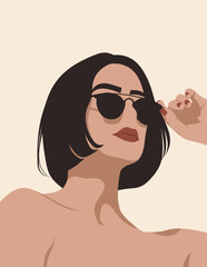 Modern art prints in boho style. Premium Vector