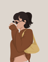 Modern art prints in boho style. Premium Vector