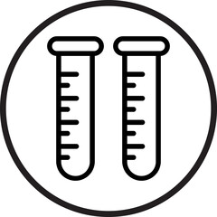 Test Tubes Icon Style