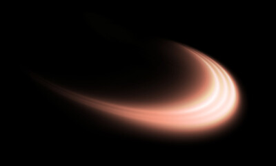 Curved light effect. Magic.