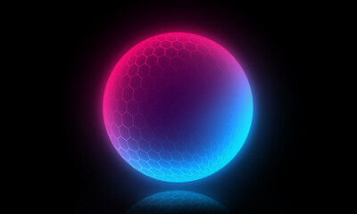 Technology circle light effect, protection, light effect.