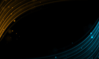 Light effect on black background