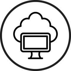Cloud Computing Icon Style