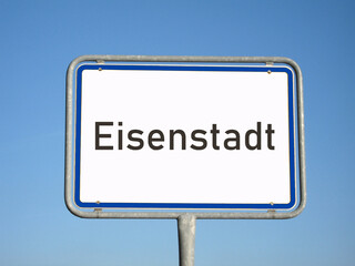 Ortsschild Eisenstadt