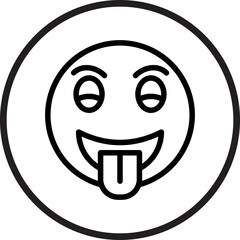 Tongue Out Icon Style