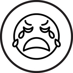 Crying Icon Style
