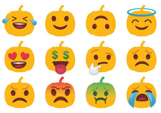 Emoji Design Pumpkin Halloween Emojis 