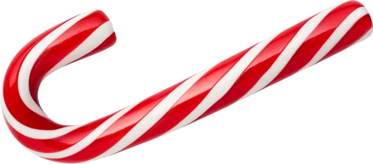 Foto op Canvas Peppermint Candy Cane isolated © Oleksandr Kotenko