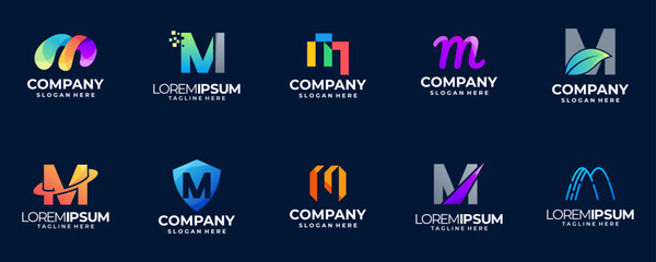 m logo, letter m logo