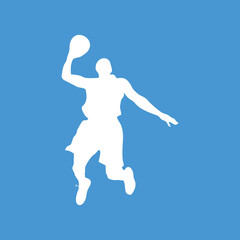 Fototapeta na wymiar Basketball logo design illustration. Basketball logo vector