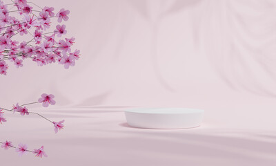 3d Mock up, tree and product presentation. 3D rendering.